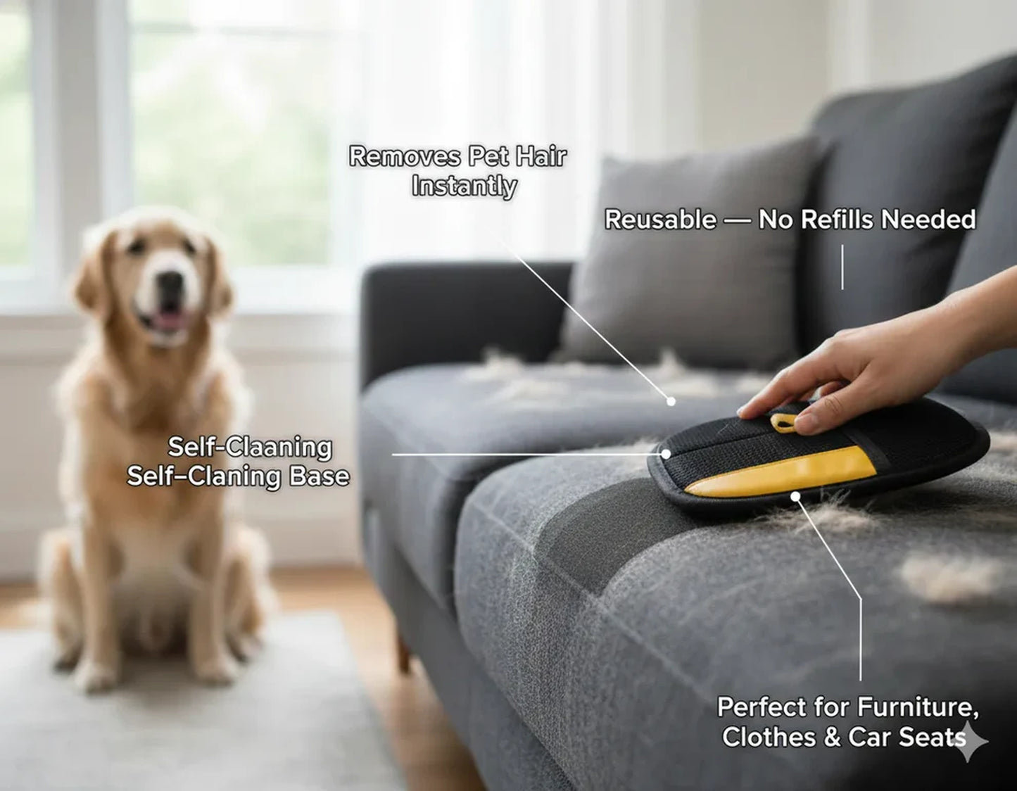 FurEase™ Pet Grooming Gloves
